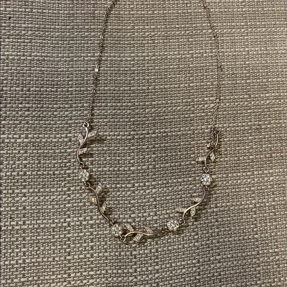 Gold floral necklace